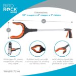 BIRDROCK HOME Grabber Reacher Tool with Long Handle - 32 Inch Tool for Picking Up Dropped Objects - Lightweight Aluminum Design for Reaching & Grabbing Things - Handicap Aid with Rubber Grip - Image 3