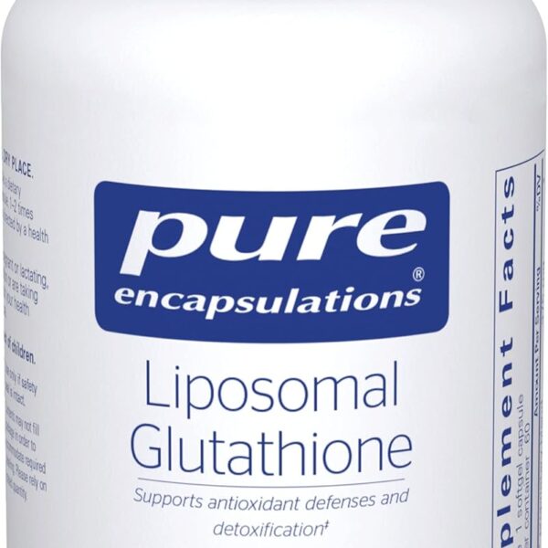 Pure Encapsulations Liposomal Glutathione - Immune Support & Liver Detox* - Antioxidant Protection - with Setria Glutathione - Non-GMO - 60 Softgel Capsules
