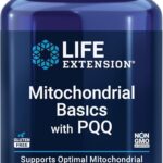 Life Extension Mitochondrial Basics with PQQ, L-Taurine, R-lipoic Acid, foundational Supplement for Cellular Energy Production, Brain and Heart Health, Gluten-Free, Non-GMO, Vegetarian, 30 Capsules