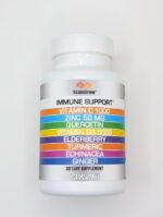 8 in 1 Immune Support with Quercetin Zinc 50mg Vitamin C 1000mg Vitamin D3 5000 IU and Elderberry Echinacea Ginger for Adults Kids - VIT D Supplement Veg Capsules - Image 6