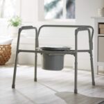McKesson Heavy-Duty Folding Bariatric Commode Chair with 12 qt Bucket, 650 lbs Weight Capacity, 13 3/4 in Seat Width, 1 Count - Image 5