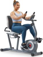 Sunny Health & Fitness Essentials Series Magnetic Smart Recumbent Bike with Exclusive SunnyFit App Enhanced Bluetooth Connectivity – SF-RB422003 - Image 7