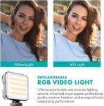 Movo iVlogger-PRO Vlogging Kit with Full Tripod for iPhone/Android - USB-C/Lightning YouTube Starter Kit for Content Creators - Accessories: Phone Tripod, Phone Mount, RGB Light and VXR10 Shotgun Mic - Image 4
