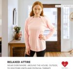 Inspired Comforts Women's Chemo Port Access Long Sleeve Shirt with Dual Zip Access - Image 4