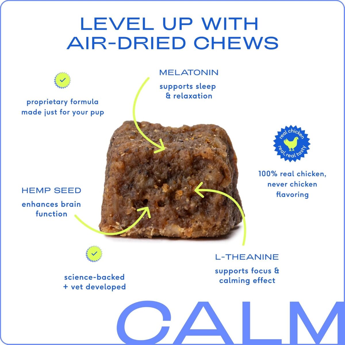Native Pet Calm Dog Calming Chews - 30 Treats - Dog Melatonin for Small, Medium, Large Breeds – Natural Anxiety Relief, Calming & Sleep Aid – Puppy Essentials - Image 3