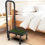 Step Stool with Handle for Elderly, Non Skid Platform & Adjustable Handrail, Medical Stepping Stool for High Bed Mobility & Daily Living Aids, Bedside Car Stair Lift for Senior Adults 400lbs - Image 8