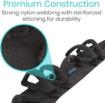 Vive Gait Belt (300lbs) Transfer Belt with Handles - Medical Nursing Safety Patient Assist - Bariatric, Elderly, Handicap, Physical Therapy - PT Gate Strap Quick Release Metal Buckle, Grabbing Teeth - Image 8