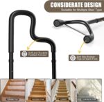 Stair Climbing Assist Cane for Both Walk Up and Down Stairs, Elderly Stair Lift Assist Devices with Adjustable Height fits Most Standard Steps, Step Helper for Those with Sore HIPS and Knees - Image 4