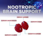 Brain Supplement Gummies for Concentration Memory & Focus Support - Brain Clarity Health with B6 B12, Phosphatidylserine, Coffee Extract, Nootropics Cognitive Vitamins for Adults - 60 Vegan Gummies - Image 7