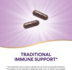 Nature's Way Black Elderberry Supplement, Traditional Immune Support*, With Elderberry and Elderflower, Plant Powered, 100 Capsules (Packaging May Vary) - Image 3