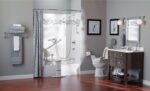 Moen Brushed Nickel Bathroom Safety 24-Inch Designer Safety Shower Grab Bar with Curled Grip for Handicapped or Elderly, LR8724D3GBN - Image 4