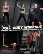 Resistance Bands Set - Pull Up Bands for Men Women, Exercise Bands Resistance with Door Anchor, Training Poster & Pouch for Body Stretching, Pull Up Assist - Image 7