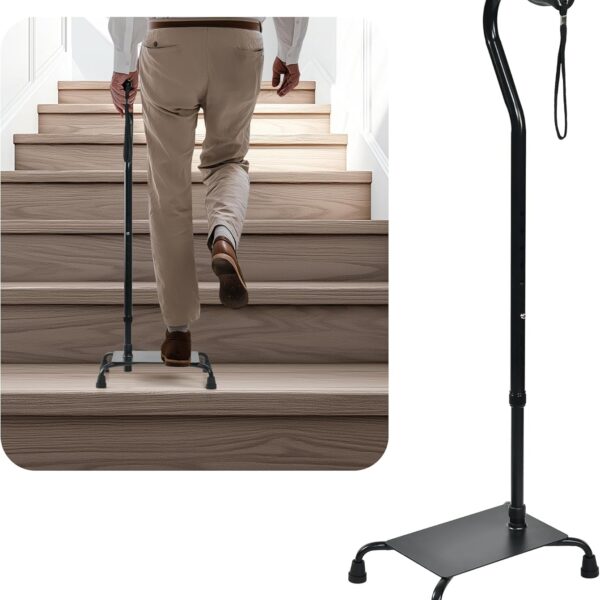 Stair Lifts for Elderly, Stair Climbing Cane for Seniors, Adjustable Stair Lifts and Half-Step Platform for Elderly Stable Stair Assistance for Easy Walking Up and Down Stairs