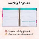 2025-2026 Monthly Large Planner- Daily, Weekly & Monthly Organizer with 3 Pens & Stickers - Progress Not Perfection, January 2025 to June 2026, Stylish & Durable - Image 5