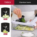 Fullstar Vegetable Chopper and Spiralizer - Food Chopper with Container, Fruit Slicer, Kitchen Gadgets & Accessories, Home Essentials (9 in 1, White) - Image 5