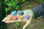 Jet Heart Shaped Chakra 7 Stones Sets Free Booklet Jet International Crystal Therapy Chakra Balancing Reiki Healing Energy Aura w/Pouch Spiritual Metaphysical Divine - Image 4