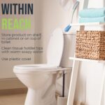 Juvo Toilet Aid - Personal Bottom Wiping Tool, Bathroom Mobility Aid for Disabled, Elderly, and Surgery Recovery - 18" long wand with hygienic cover - Image 7