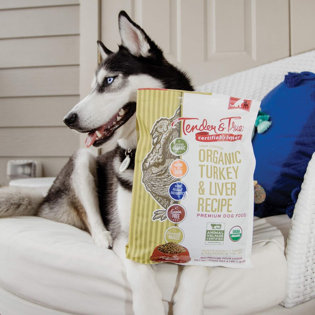 Tender & True Organic Turkey & Liver Recipe Dog Food, 4 lb - Image 3