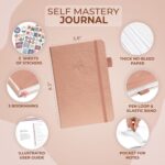 Clever Fox Self Mastery Journal – Guided Daily Reflection & Self Improvement Journal with Prompts – Journaling Notebook for Women & Men (Rose Gold) - Image 2