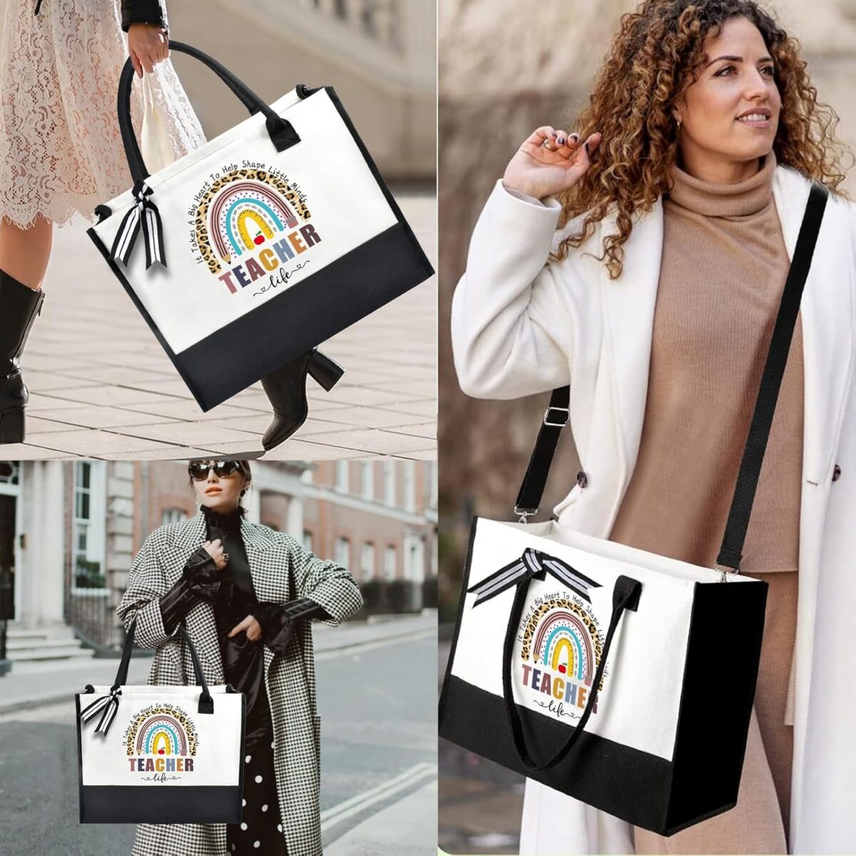 Teacher Appreciation Gifts, Teacher Gifts for Women Friend Sister, Tote Bags for Women Thank You Graduation Retired Appreciation Present - Image 5