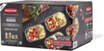 Rubbermaid Brilliance Meal Prep Containers, 2-Compartment Food Storage Containers, 2.85 Cup, 5-Pack - Image 3
