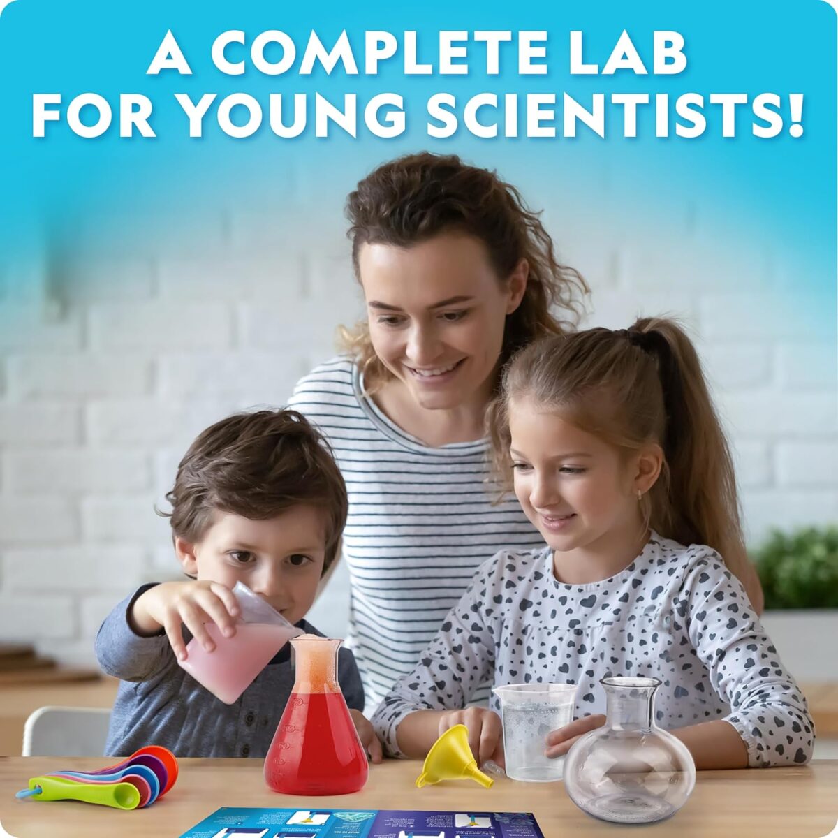 National Geographic Kids Junior Chemistry Set - Complete Early Learning Lab Kit with 50 Science Experiments for Kids and 20+ Lab Tools, Kids Chemistry Set, Science Experiments for Kids 4-6 - Image 2
