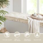 INNA Meditation Floor Pillow, Large Pillows Seating for Adults, Tufted Thick Chenille Cushion for Yoga Living Room Sitting (Inna White) 2 Pack - Image 4