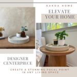 OAKOA Round Decorative Tray for Coffee Table Tray Decor - Concrete Round Tray Home Decor - Bandejas Decorativas - Circle Coffee Table Centerpiece - Image 6