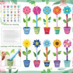 50 Set Teacher Appreciation Gift Bulk Inspirational Ballpoint Pens with Cards Motivational Flowerpot Shaped Cards Thank You Teacher Gift for Teacher School Office Supplies - Image 3