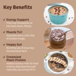 KOS Vegan Protein Powder, Chocolate USDA Organic - Low Carb Pea Protein Blend, Plant Based Superfood with Vitamins & Minerals - Keto, Soy, Gluten Free - Meal Replacement for Women & Men - 10 Servings - Image 3