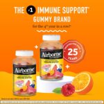 Airborne 750mg Vitamin C Gummies For Adults, Immune Support Gummies With Powerful Antioxidants Vit C & E, Caffeine Free - 2x63ct Bottle (42 Servings), Assorted Fruit Flavor - Image 2