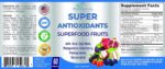Super Antioxidant Fruit Superfood Complex - Powerful Antioxidant Superfruits, Acai, Goji, Noni, Mangosteen, Pomegranate, Elderberry, Resveratrol, Immune Support, Skin Care - 60 Capsules - Image 6