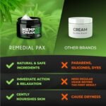 REMEDIAL PAX Instant Hеmp Cream – Soothes Discomfort in Muscles Joints Nerves Back Neck Knees Shoulders Hips– Maximum Joint Support – MSM Turmeric and Arnica – All-Natural Formula - Image 4