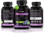 SYLAN Resveratrol Supplement, 1000mg, 180 Veggie Capsules, Antioxidant, Supports Heart, Joint, Brain, Immune Health & Anti-Aging, Non-GMO, Made in USA, Resveratrol 500mg Powder per Capsul - Image 5