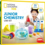 National Geographic Kids Junior Chemistry Set - Complete Early Learning Lab Kit with 50 Science Experiments for Kids and 20+ Lab Tools, Kids Chemistry Set, Science Experiments for Kids 4-6