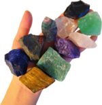 1 lb Raw Crystals and Healing Stones Bulk for Tumbling, Wire Wrapping, Wicca Reiki,Meditation, Mixed Stones