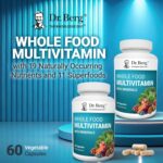 Dr. Berg Whole Food Multivitamin with Minerals - Daily Multivitamin for Men and Women - Includes Premium Whole Food Fruits and Vegetable Blend with Folate, Alpha-lipoic Acid and More - 60 Capsules - Image 4