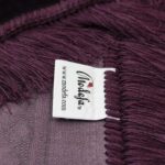 Modefa Velvet Prayer Rug - Soft Plush Turkish Janamaz Sajada Carpet for Men and Women - Plain Solid Prayer Mat Ramadan Eid Gift - with Prayer Beads - Luxury Floral Stamp (Purple) - Image 7