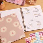 Erin Condren Inspired Collection - Large Undated Planner, Daisies cover - Image 2