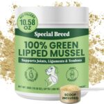 Green Lipped Mussel Powder for Dogs & Cats - 100% New Zealand Green Lipped Mussels - Natural Hip & Joint Supplement for Joints, Tendons, Ligaments, Muscles - 300 Grams - Up to 1,000 Servings