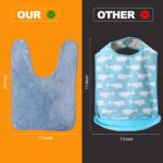 4 Pack Adult Bibs for Men and Women, Adult Bibs for Elderly, Large Towel bibs for Special Needs Adults - Image 6
