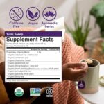 ORGANIC INDIA Tulsi Sleep Herbal Tea - Holy Basil, Ashwagandha, Chamomile, Night Time Tea for Bedtime, Stress Relieving & Relaxing, Immune Support, USDA Certified Organic - 18 Infusion Bags, 3 Pack - Image 6