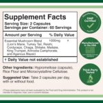Mushroom Blend Supplement - 1,000mg Top 10 USA Grown Mushrooms (Lion's Mane, Reishi, Cordyceps, and More) - Image 2