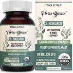 Organic Saccharomyces Boulardii - 10 Billion CFU - Clinically Validated CNCM I-1079 Probiotic Strain - Gut, Digestion & Healthy Bowel Support - First Organic Form of S. Boulardii Probiotic - 60 Count