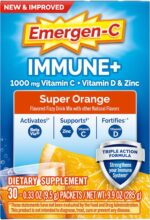 Emergen-C Immune+ Triple Action Immune Support Powder, BetaVia (R), 1000mg Vitamin C, B Vitamins, Vitamin D and Antioxidants, Super Orange – 30 Count (Pack of 1) - Image 9