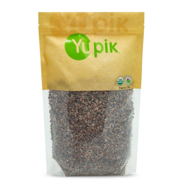 Yupik Organic Raw Cacao Nibs, 2.2 lb (35.2 oz), Gluten-Free, Kosher, GMO-Free, Vegan, No Sugar Added, No Additives, Made from Raw Cacao, Crunchy, Healthy Snacks, Ideal for Baking & Topping