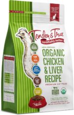 Tender & True Organic Chicken & Liver Recipe Cat Food, 3 lb