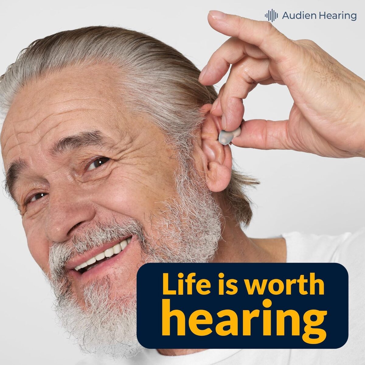 Audien ATOM PRO 2 Wireless Rechargeable OTC Hearing Aid, Premium Comfort Design and Nearly Invisible - Image 4