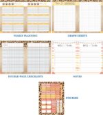Schoolgirl Style Simply Safari Teacher Planner, 8" x 11" Undated Teacher Planner With Planner Stickers, Leopard Print Teacher Lesson Planner for Classroom Organization and Animal Print Classroom Décor - Image 7