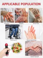 Adaptive Utensils, Weighted Special Supplies Spoon Fork Set, Weak Hand Grip & Handicapped & Parkinsons Aids for Living, Arthritis for Hand Tremors, Travel Eating Utensils for Disabled, Elderly, Adults - Image 4